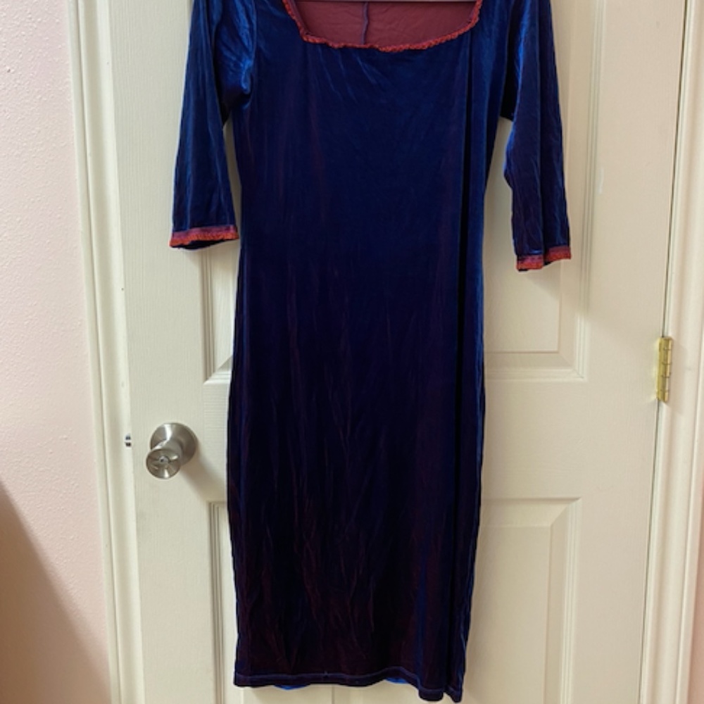 NWOT Rare deadstock 90s vintage Tripp NYC velvet midi dress